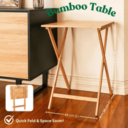 Bamboo Folding Laptop Tray & Snack Table