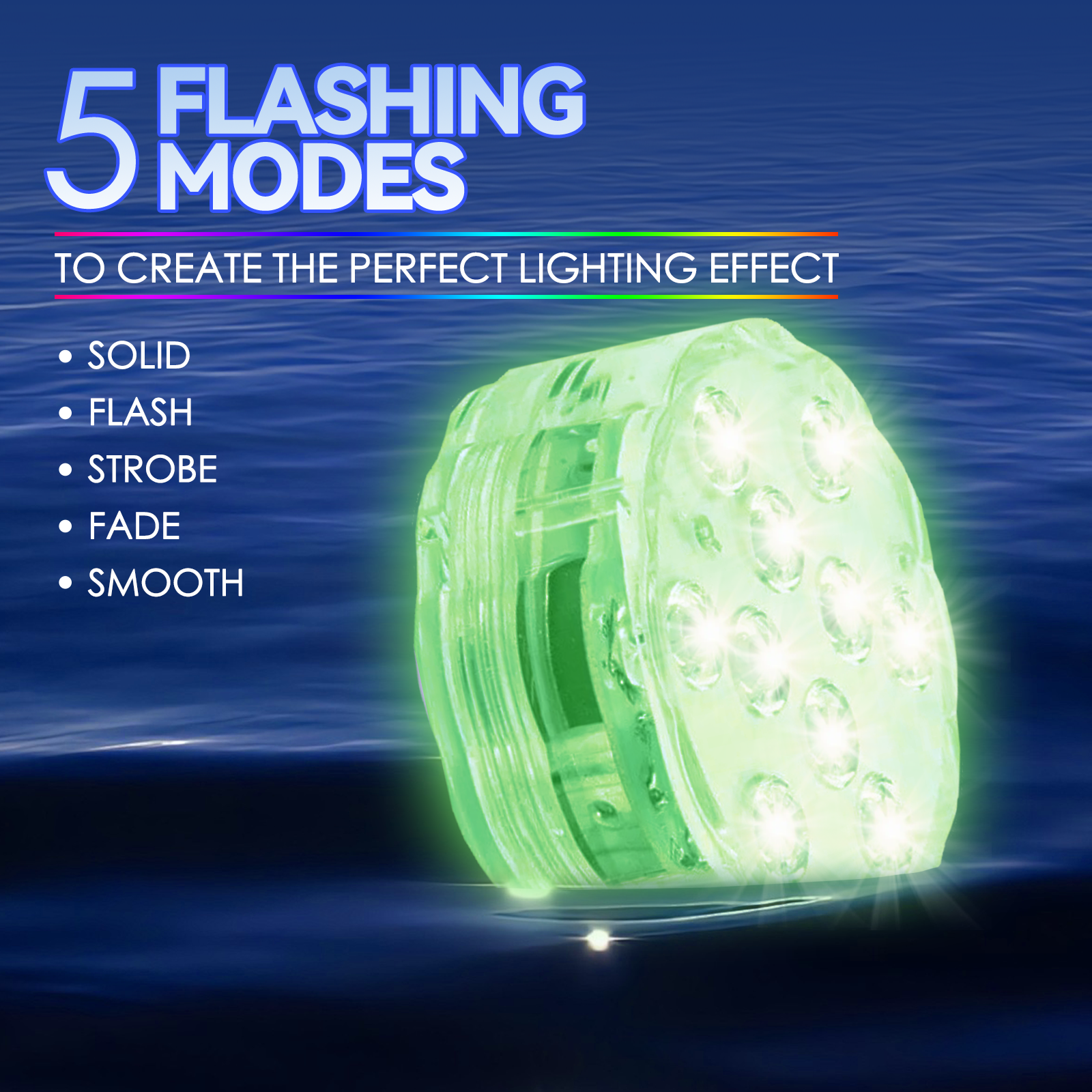 2 Pcs Lazy Dayz 13 Colors Led Remote Pool Light - 06