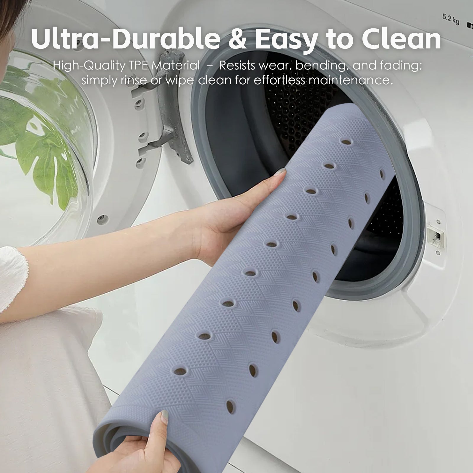 2 Pcs 7040 Cm Antislip Grip Shower Mat Quickdry Bath Mat With 100 Suction Cups - 06