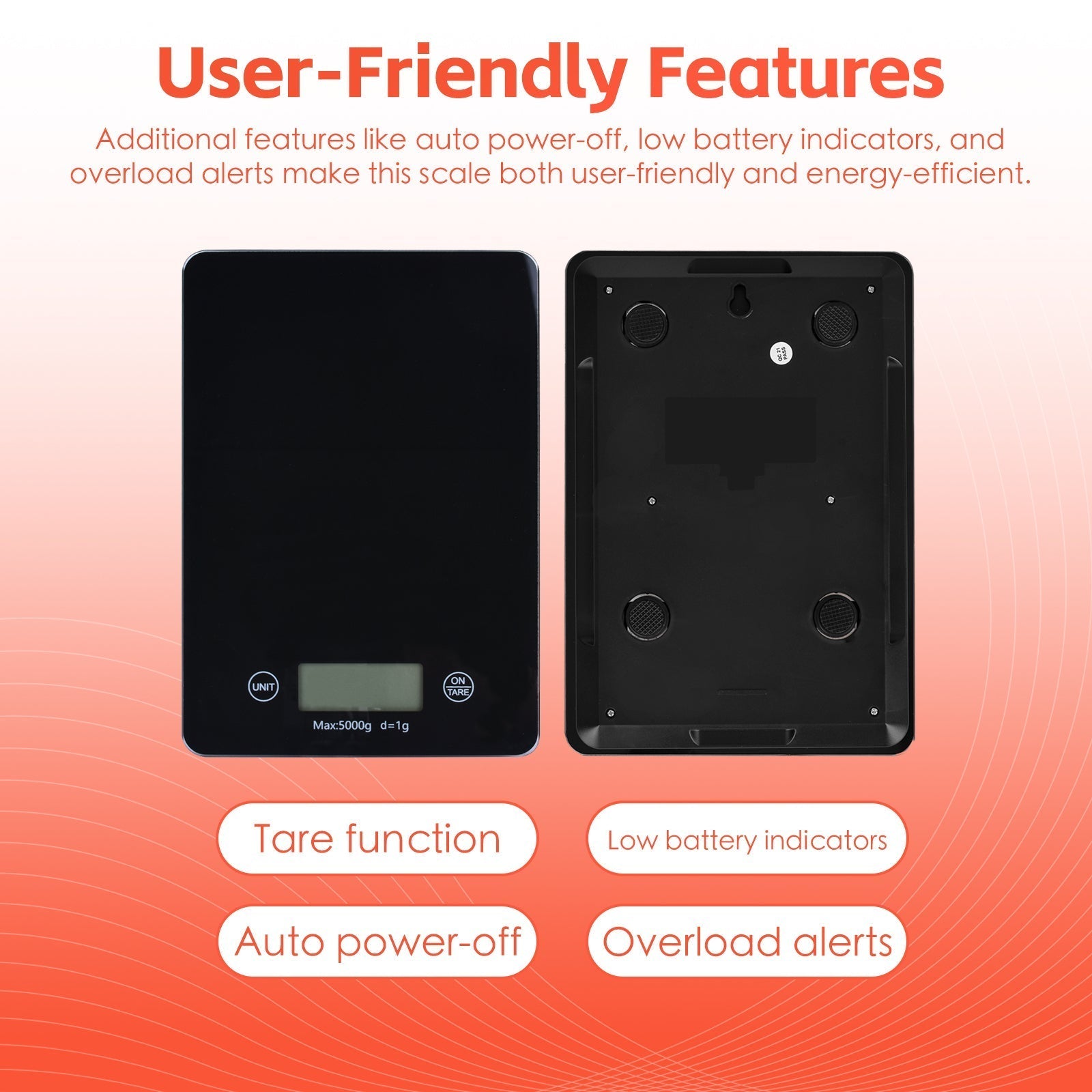 5 Kg Digital Glass Kitchen Scale - 07