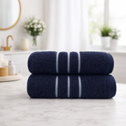 650GSM Bath Towel 2PCS Set - Sailor Blue