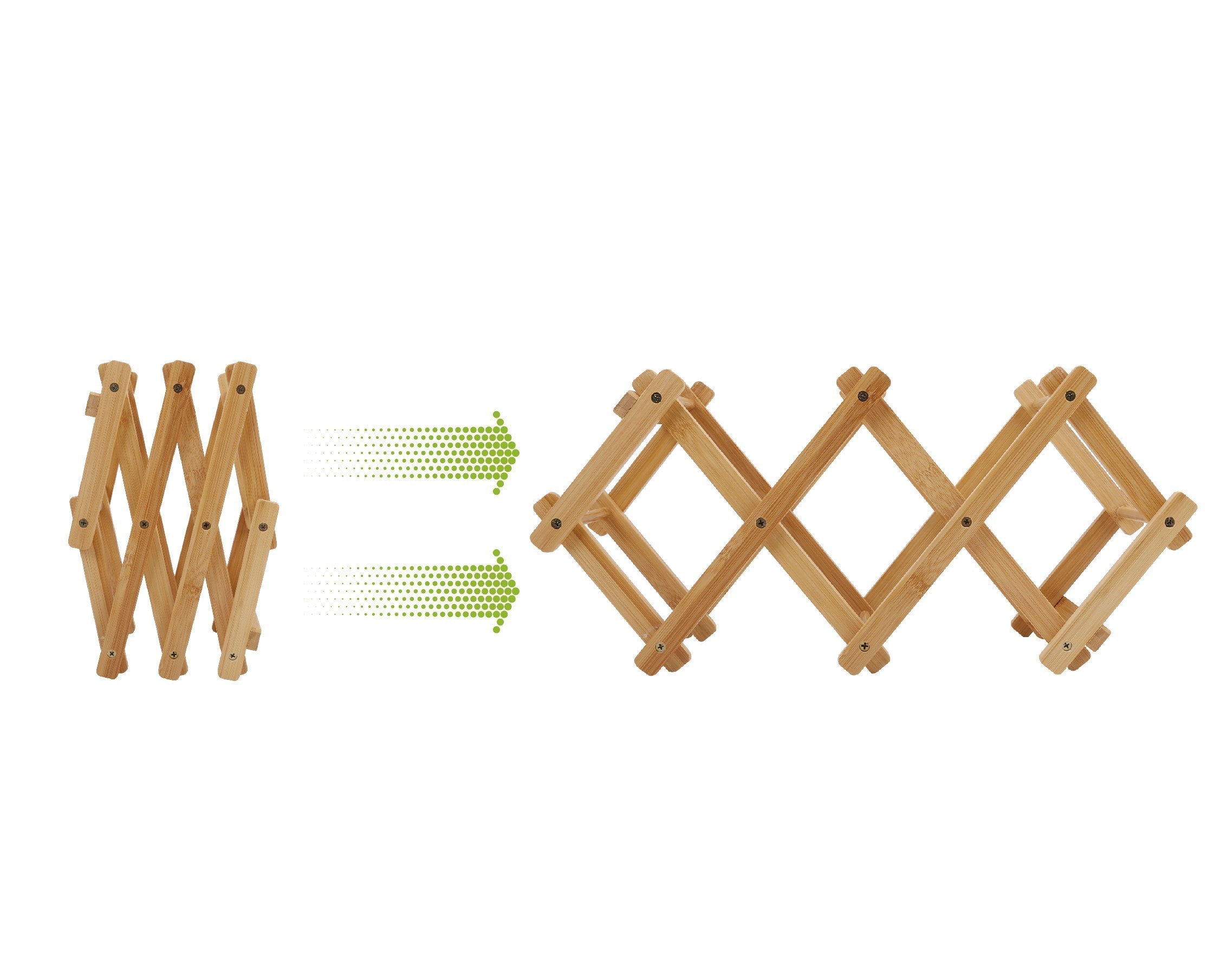 Bamboo Foldable Wine Bottle Holder - 03