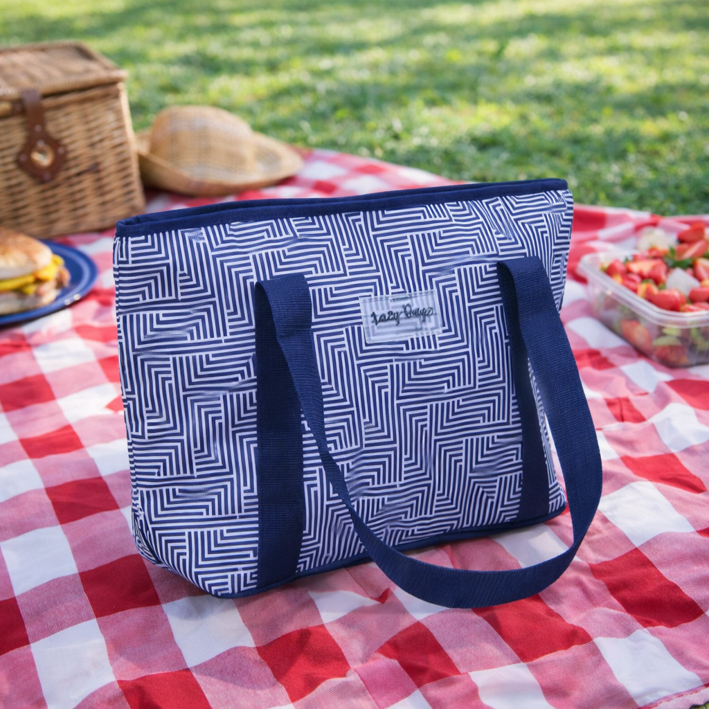 6L Food Safe Insulated Jumbo Cooler Tote - Blue Makena