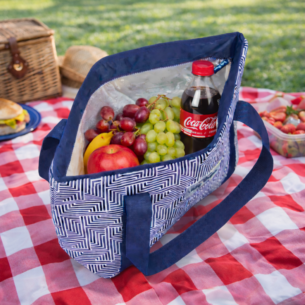 6L Food Safe Insulated Jumbo Cooler Tote - Blue Makena