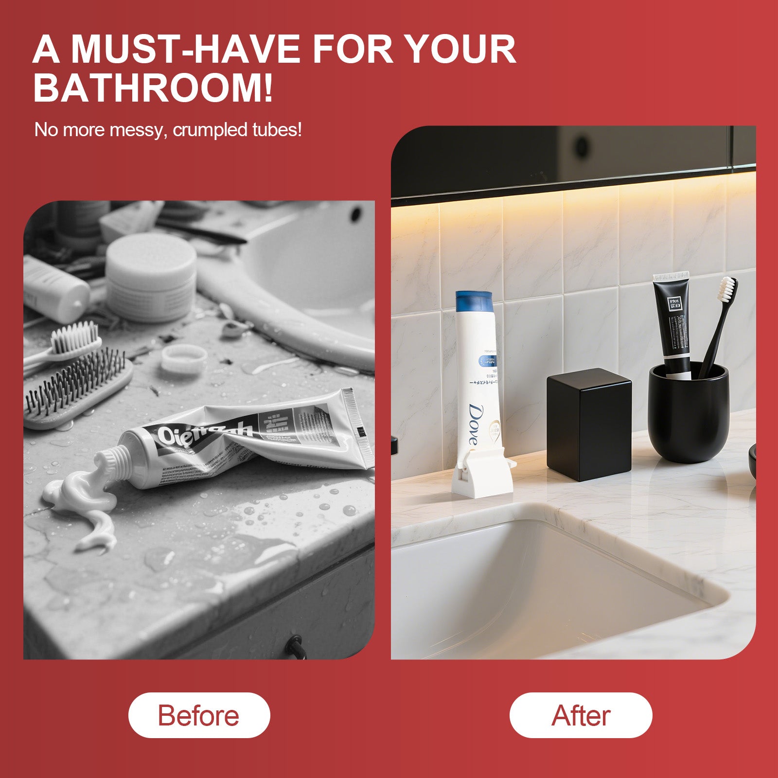 2 Pcs Toothpaste Rolling Dispensers Squeezer - 06