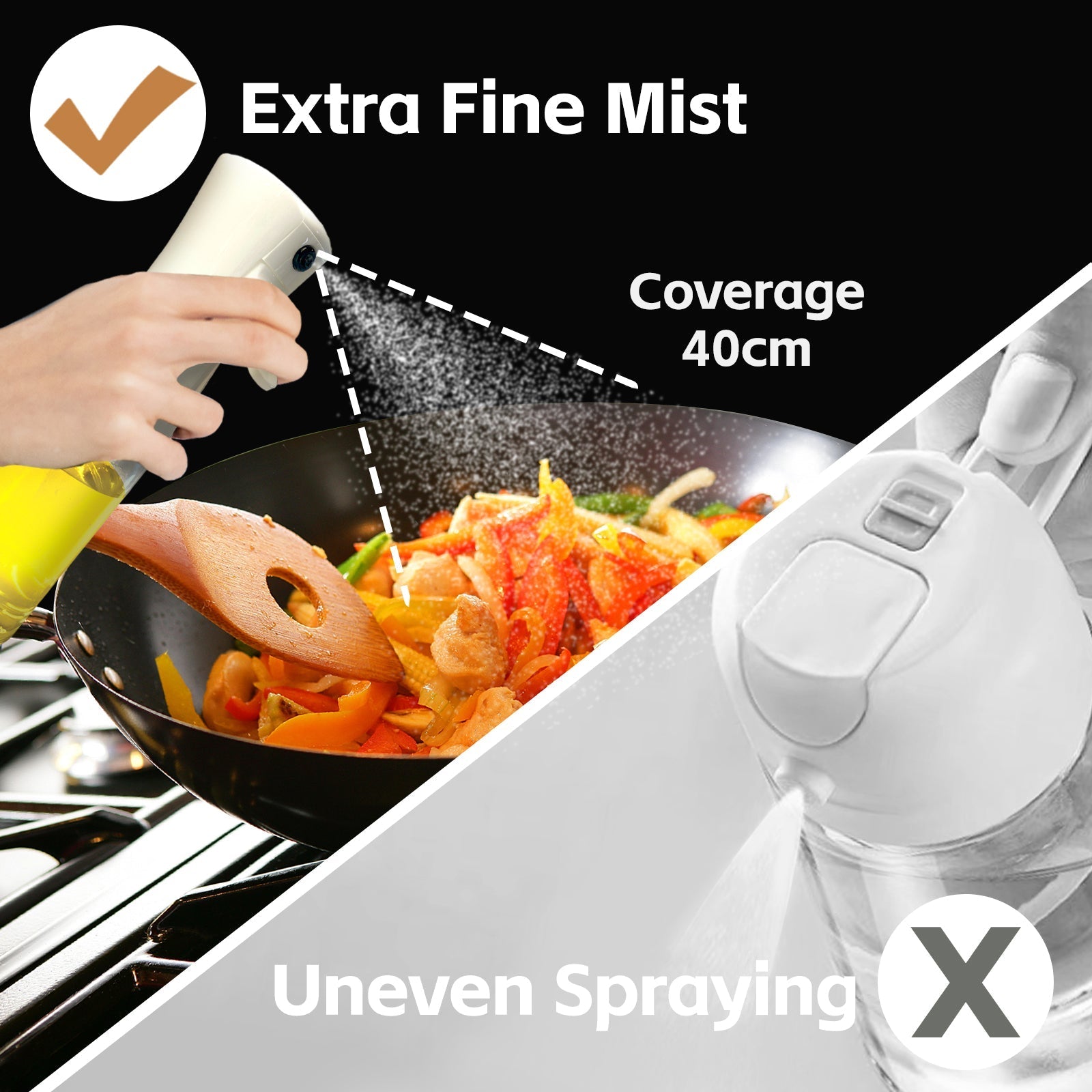 2 Pcs 200Ml Refillable Oil Spray Bottles - 07