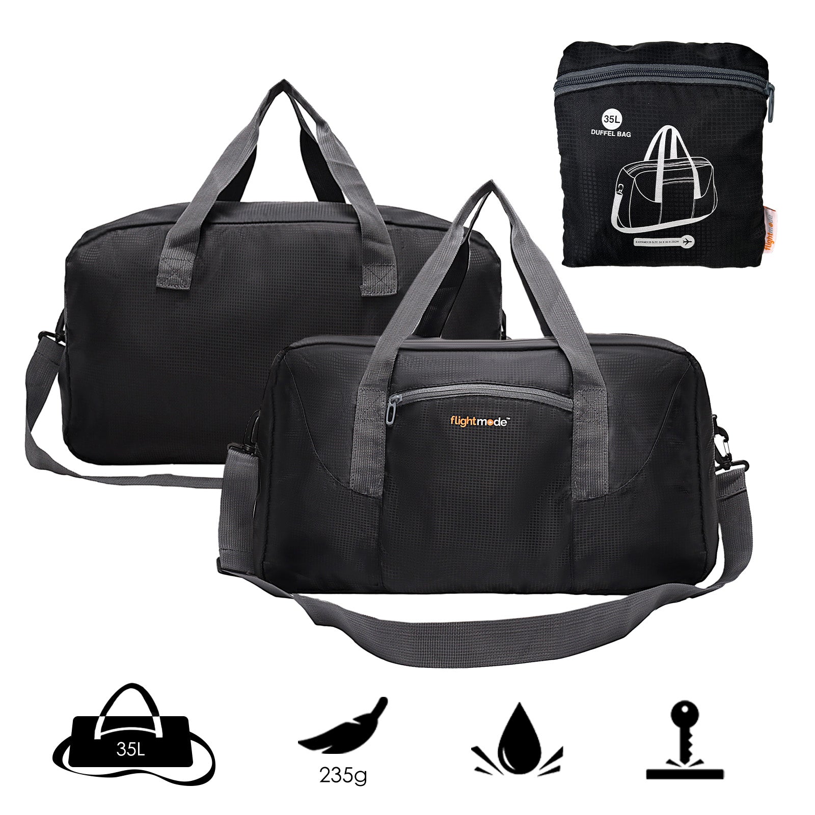 35L Foldable Lightweight Duffel Travel Bag - 01