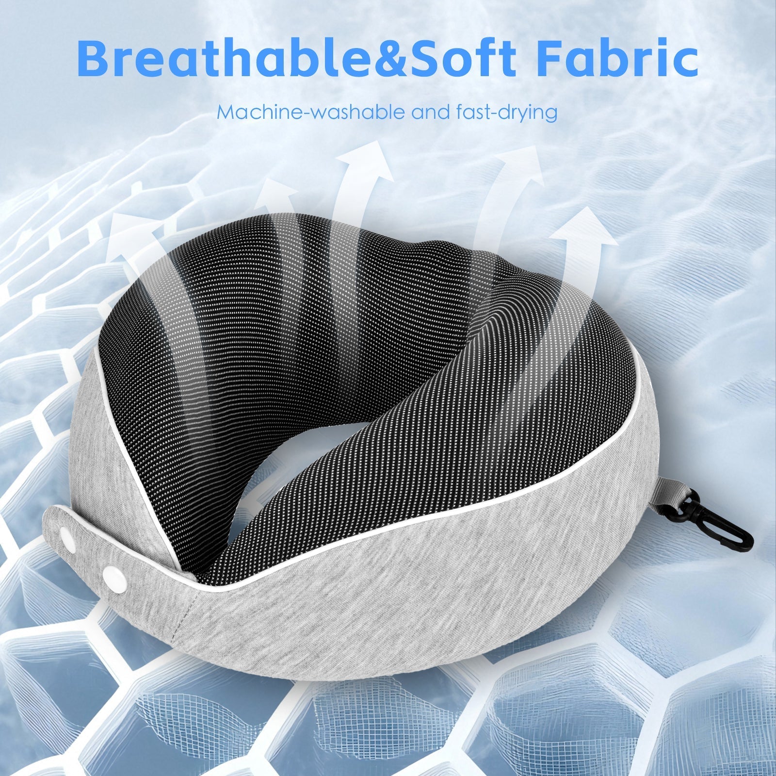 Compact Luxury Memory Foam Travel Pillow - 03