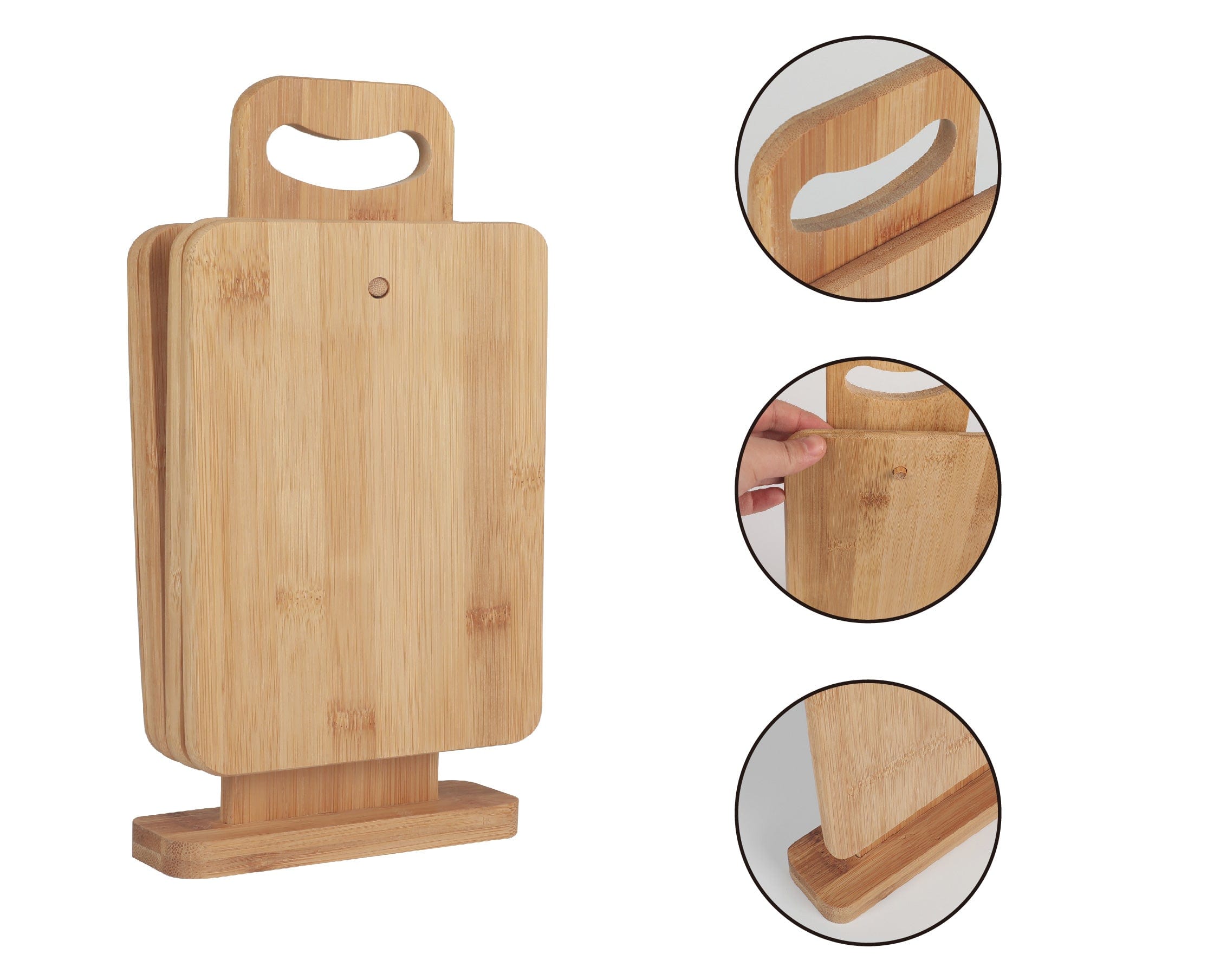 4 Pcs Chopping Block Set With Display - 01
