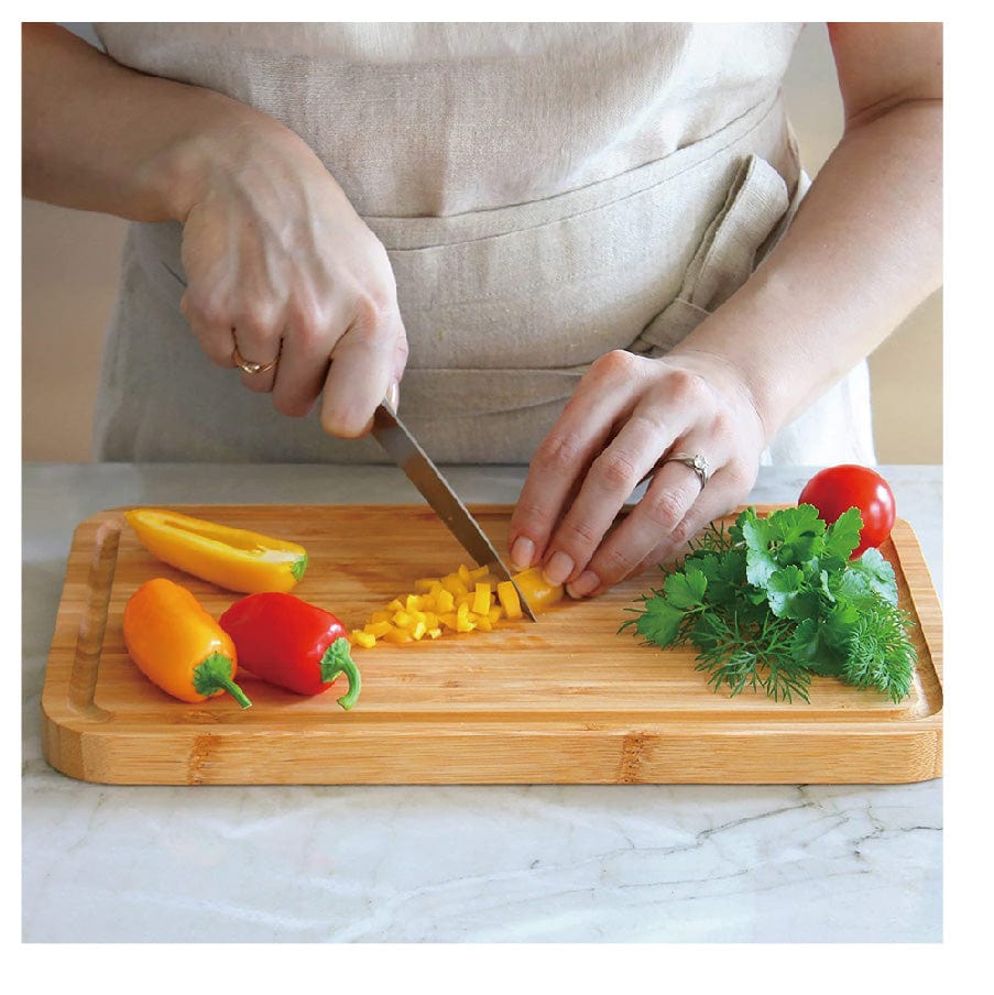 Bamboo Rectangle Steak Board With Cover - 04