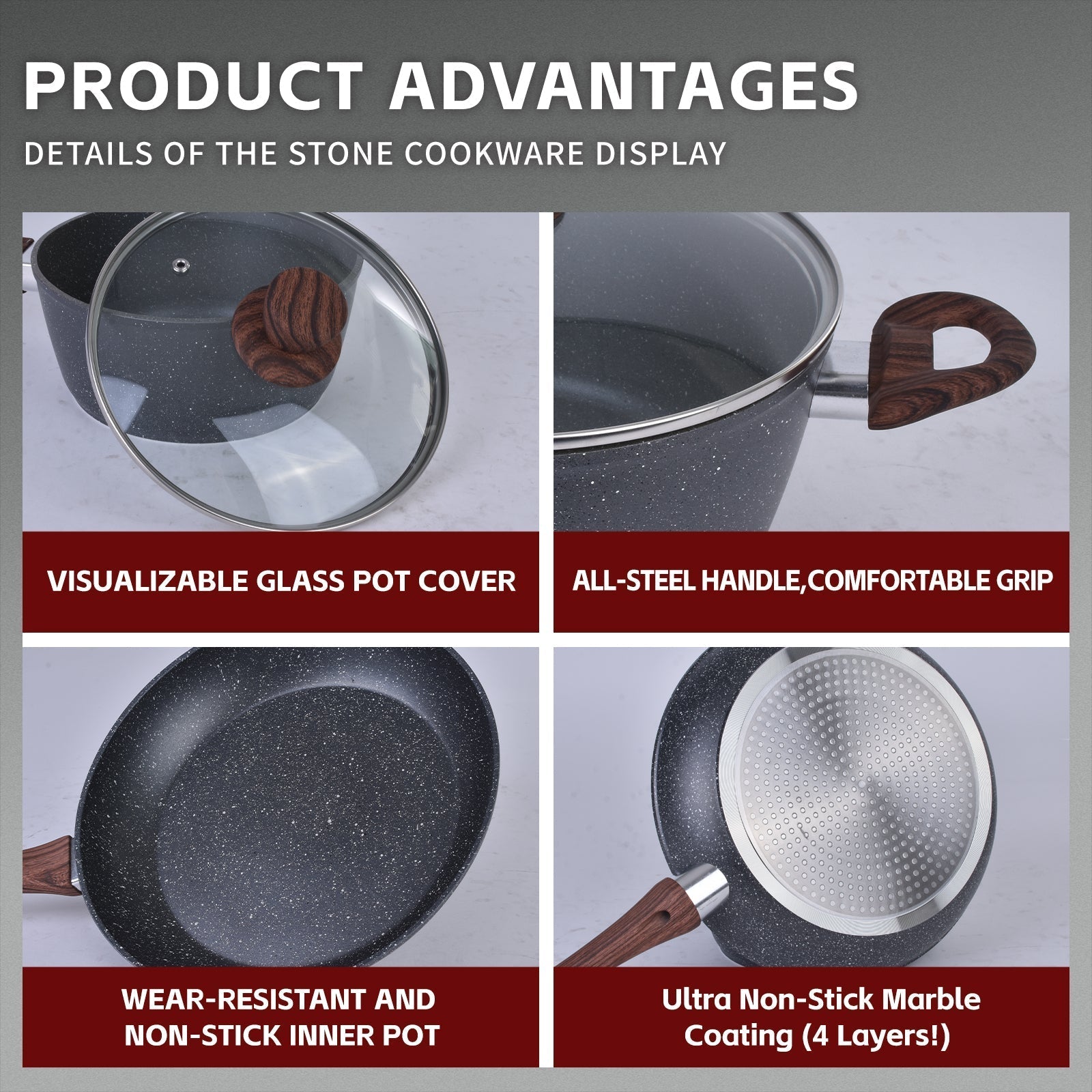 Clevinger 24Cm Non Stick Casserole Cookware Dish - 07