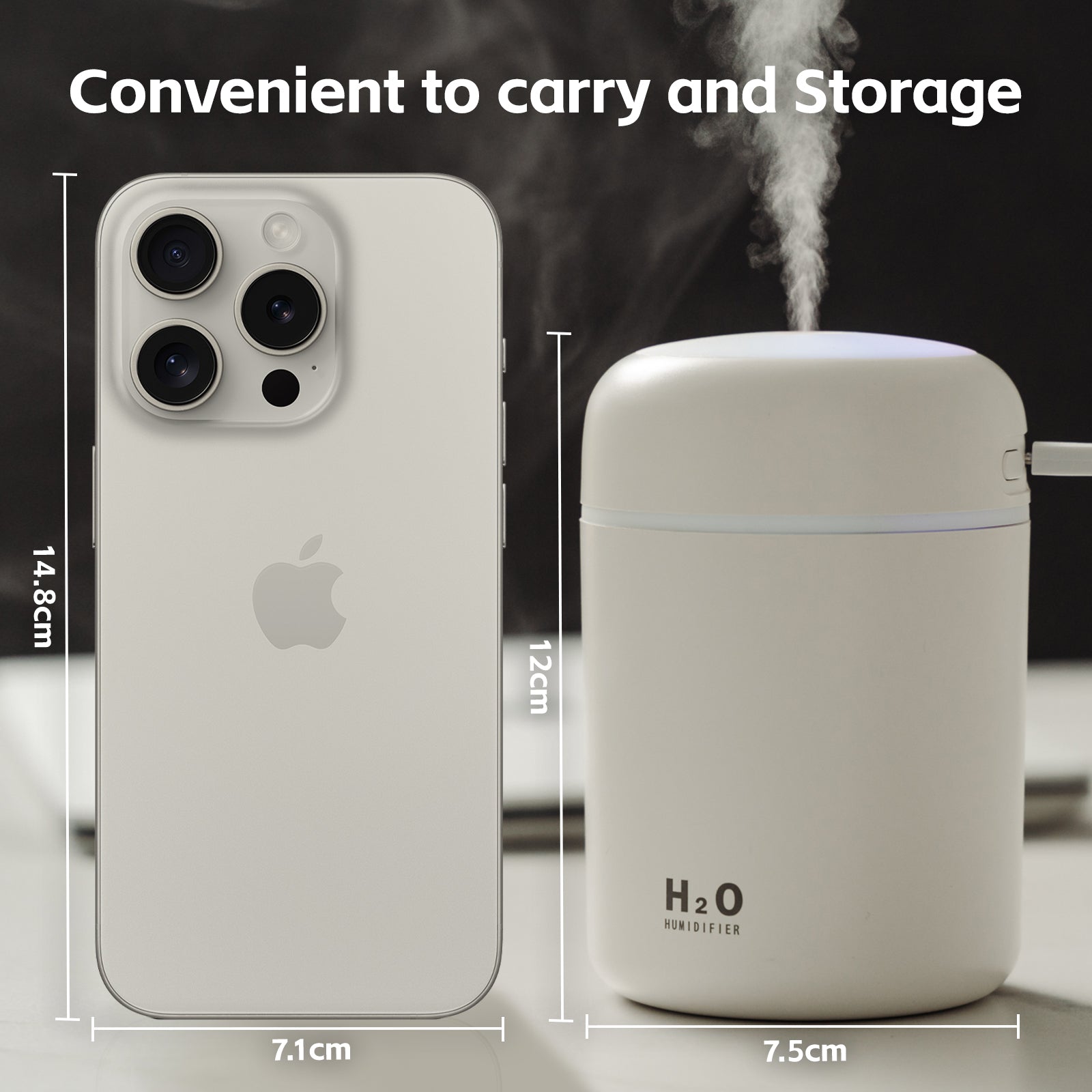 Livingtoday Mini Led Ultrasonic Humidifier 300Ml - 09