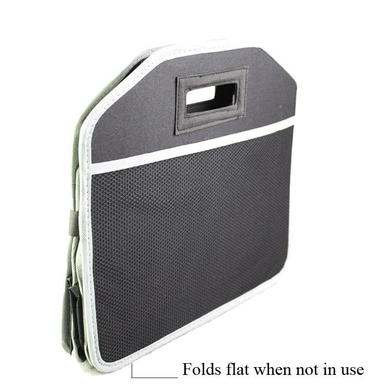 Collapsible Car Trunk Organiser With Cooler Bag - 06