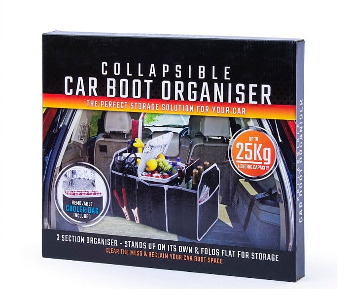 Collapsible Car Trunk Organiser With Cooler Bag - 03