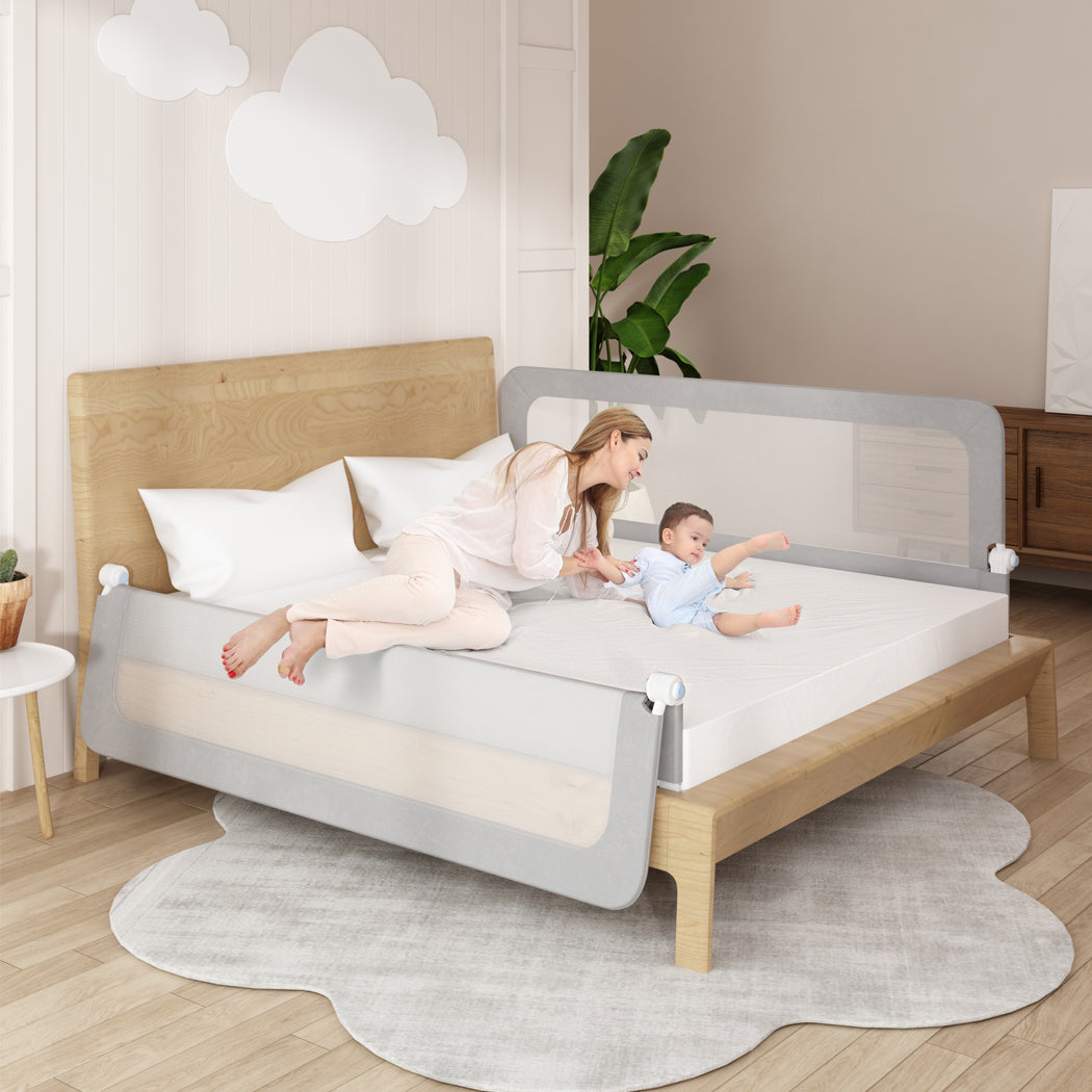 Adjustable Bed Rail Baby Kids Safety Large - Grey