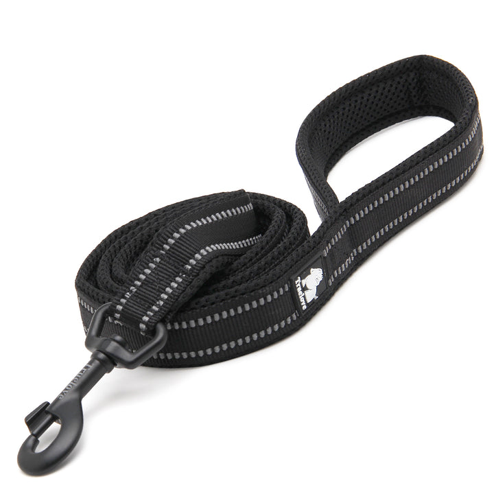 True Love Reflective Pet Leash 2m - Black, M-1962324896558223361