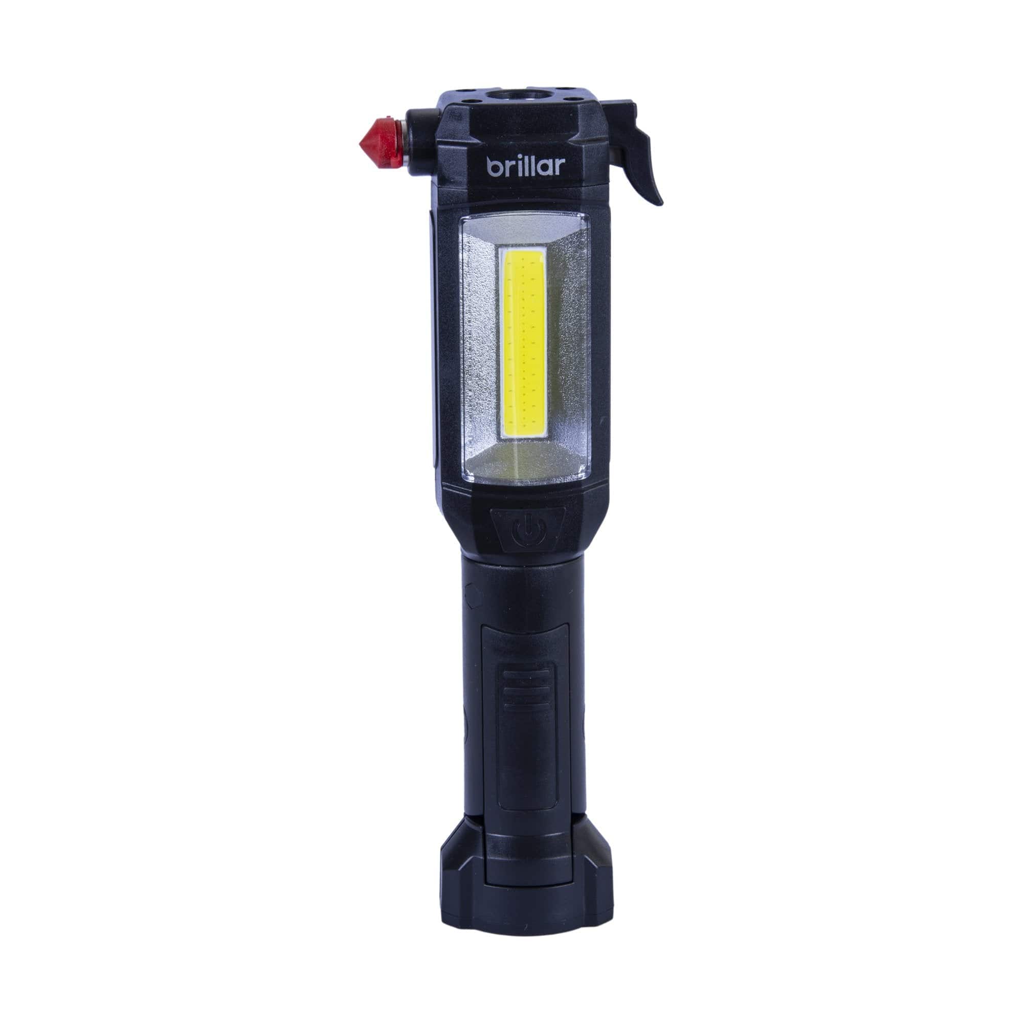 Brillar Emergency Torch Seatbelt Cutter Window Breaker Black - 01