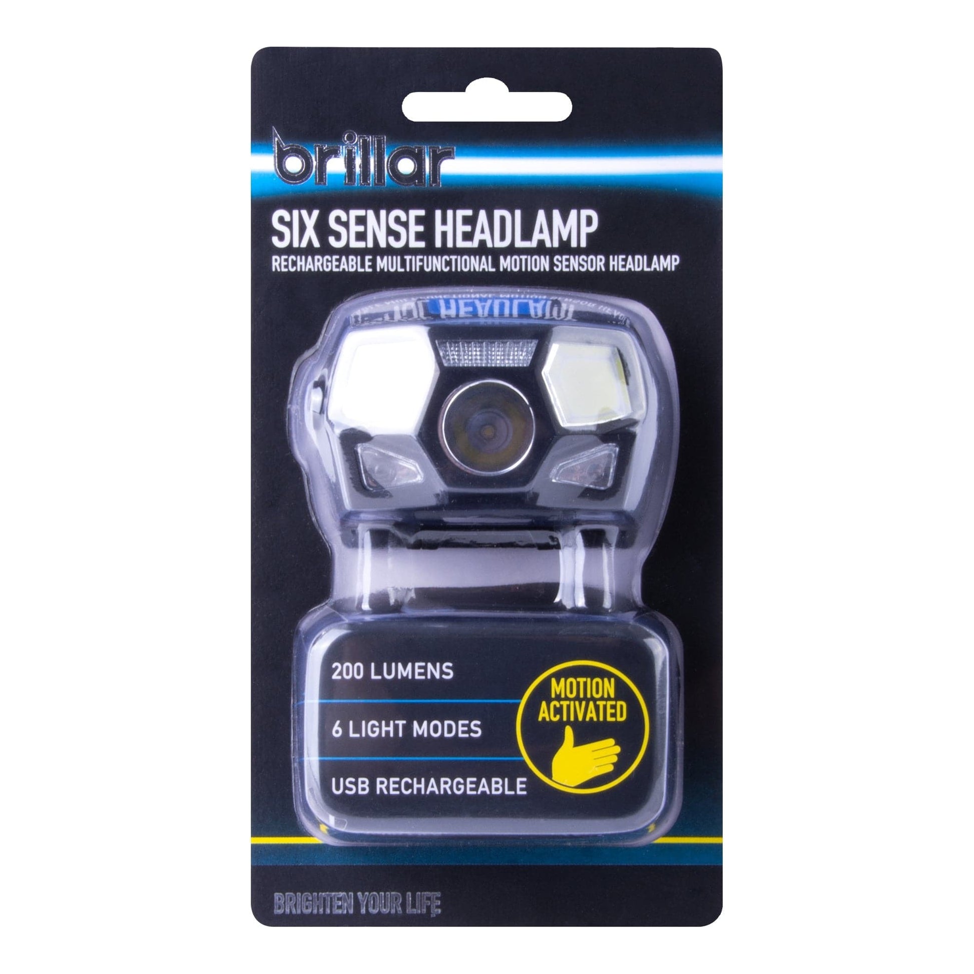Brillar Sixth Sense 200 Lumen 6 Mode Rechargeable Headlamp - 02