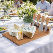 Bamboo Cheese Board and Knife Set