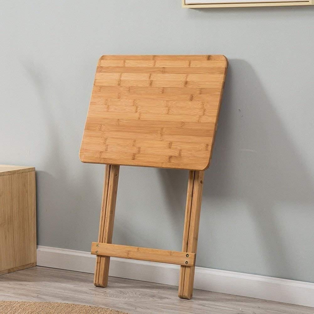 2 Pcs Bamboo Folding Laptop Tray Snack Table - 10