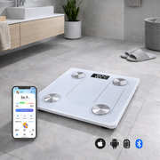 Bluetooth Smart Digital Glass Bathroom Scale Max Capacity 180KG
