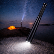 Brillar Aircraft Grade Aluminium Flashlight Torch - Black