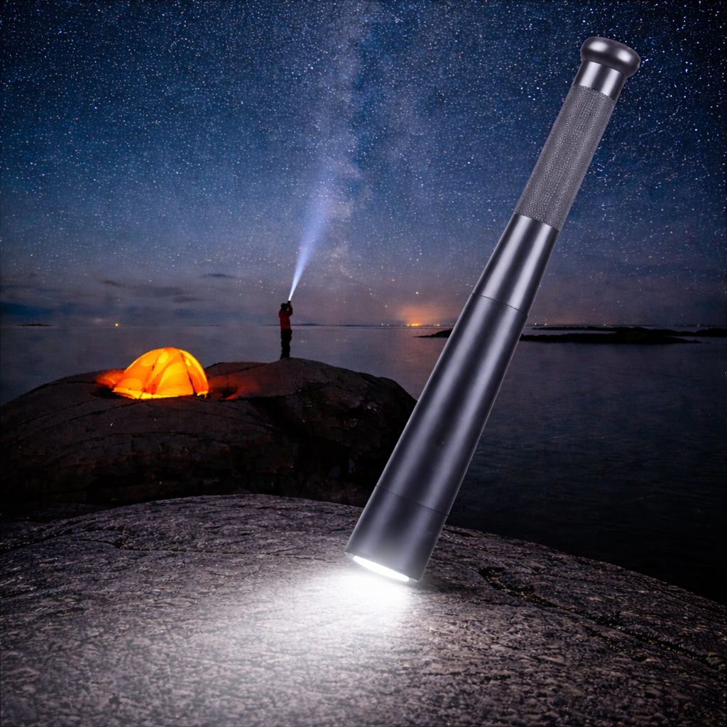 Brillar Aircraft Grade Aluminium Flashlight Torch - Silver