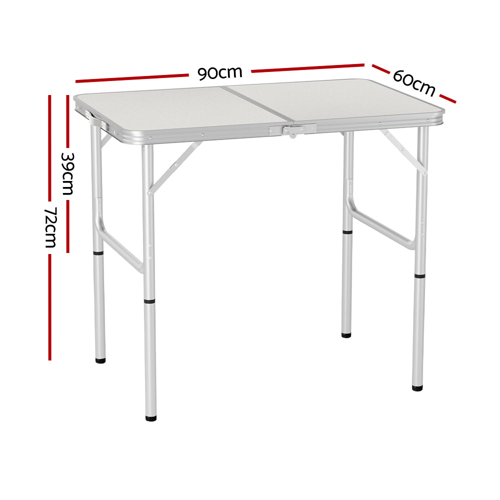 Folding and Adjustable Portable Outdoor Table