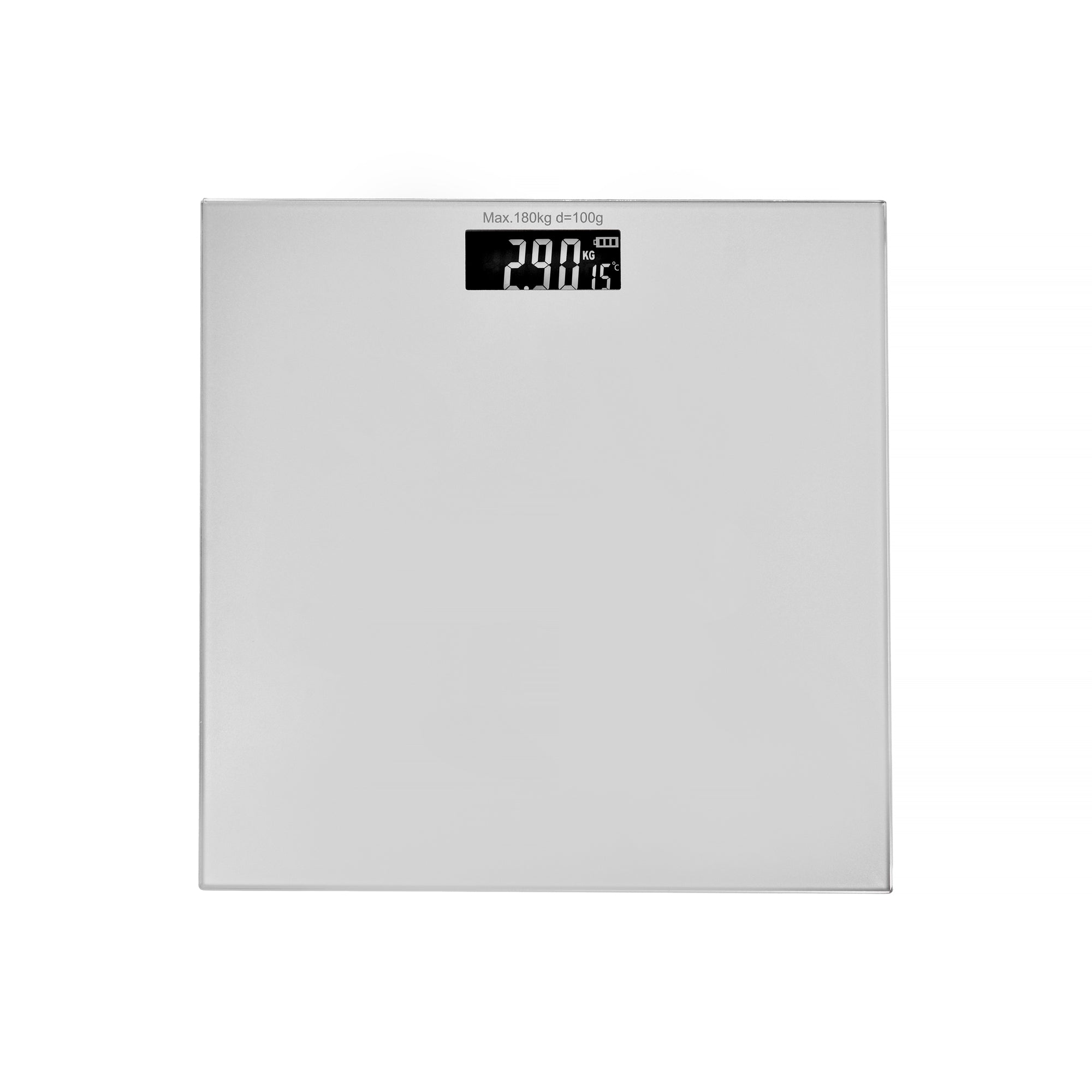 Clevinger Silver Digital Glass Bathroom Scale Max Capacity 180Kg - 08