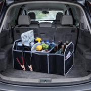 Collapsible Car Trunk Organiser with Cooler Bag
