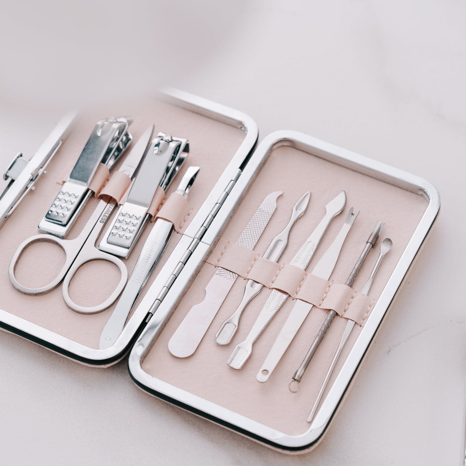 10 Pcs Remology Stainless Steel Manicure Set Silver - 04