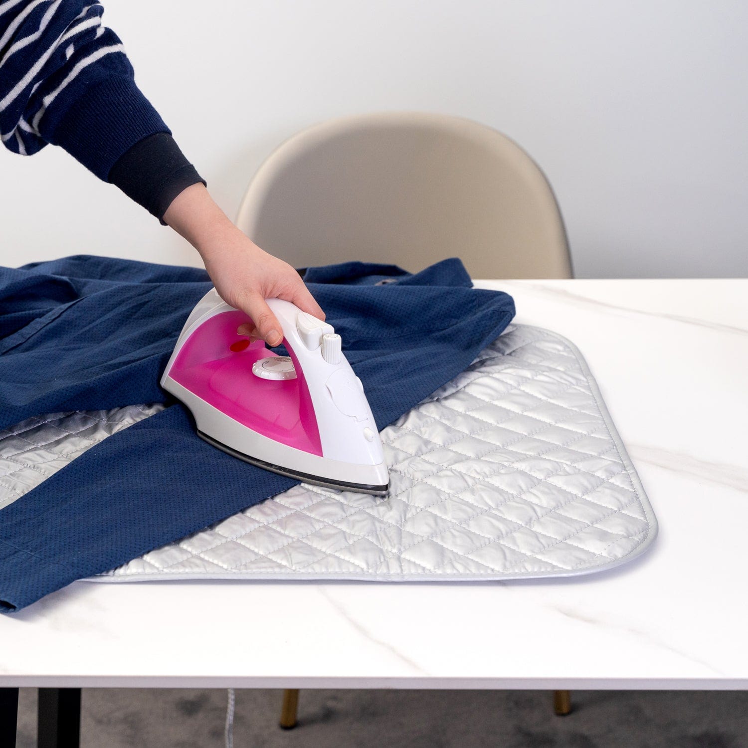 Iron Anywhere Portable Foldable Ironing Mat With Heat Protecting Pressing Pad - 01