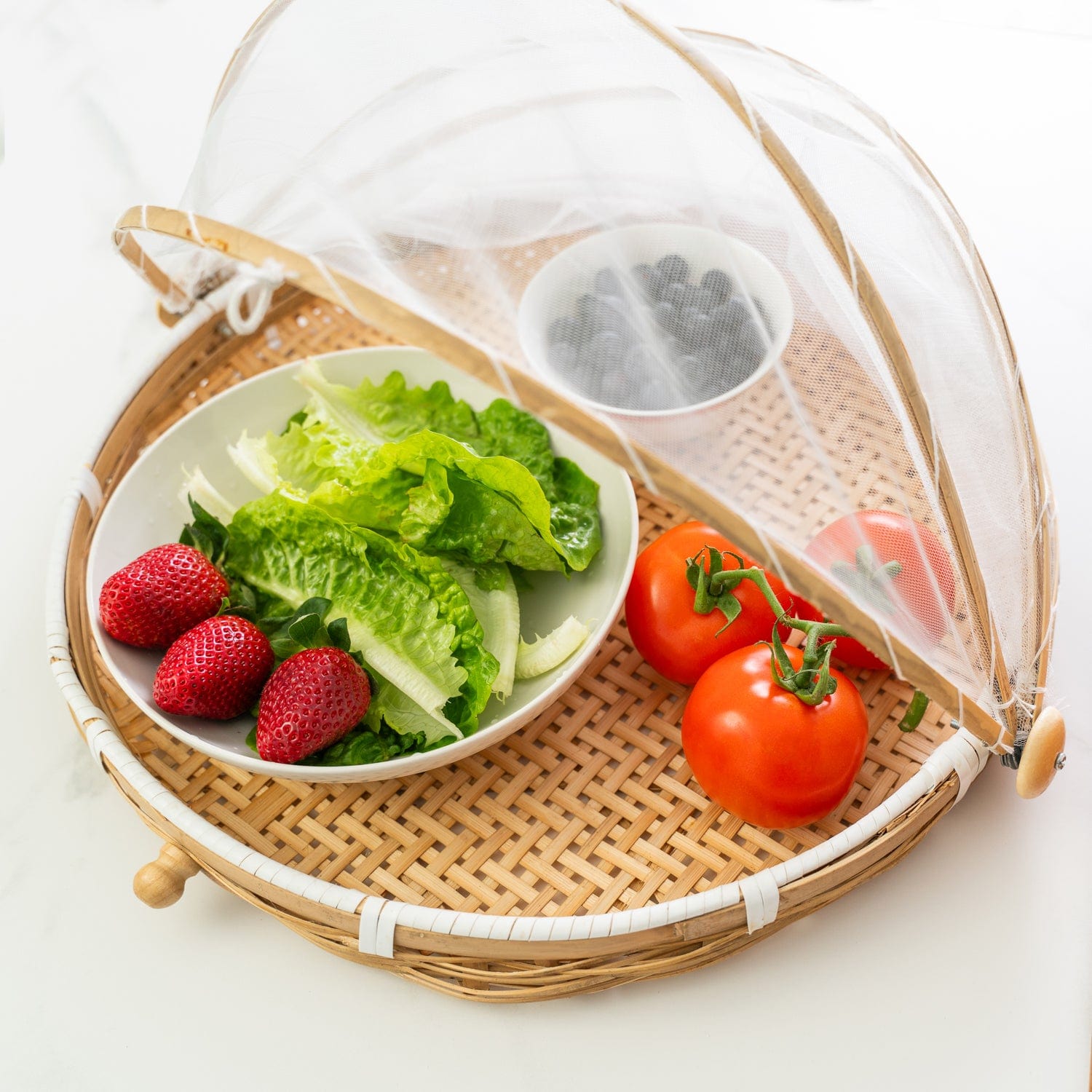 40Cm Foldable Bamboo Food Cover - 03
