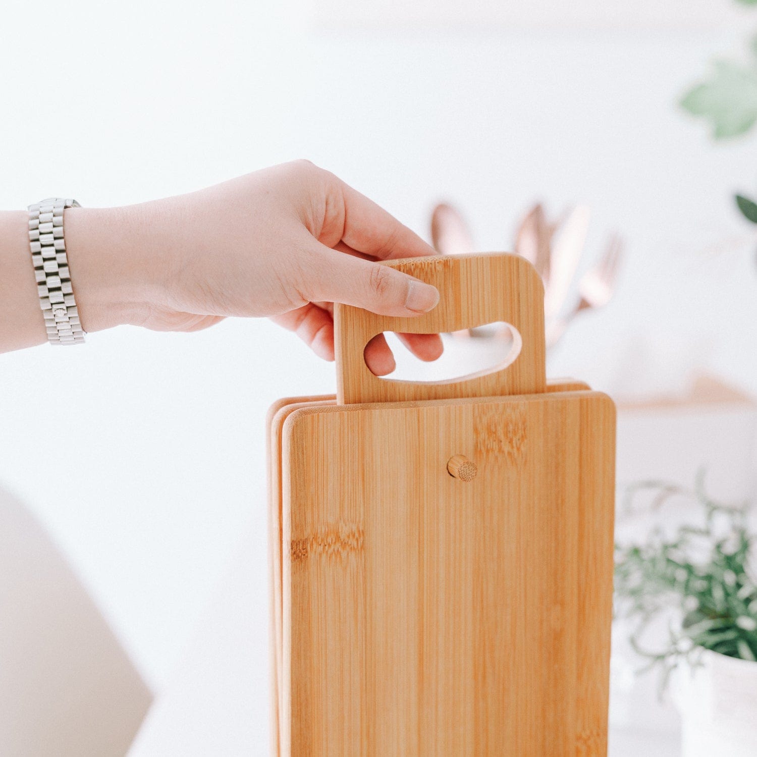 4 Pcs Chopping Block Set With Display - 05