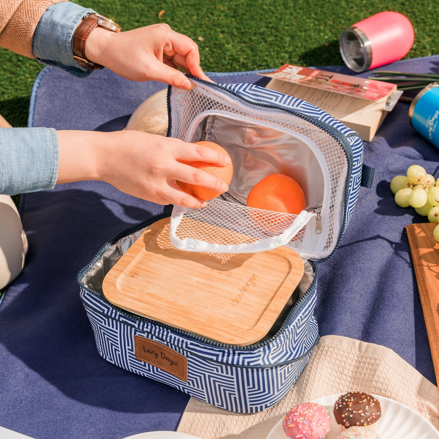 Lazy Dayz Insulated Deluxe Lunch Cooler Makena - 03