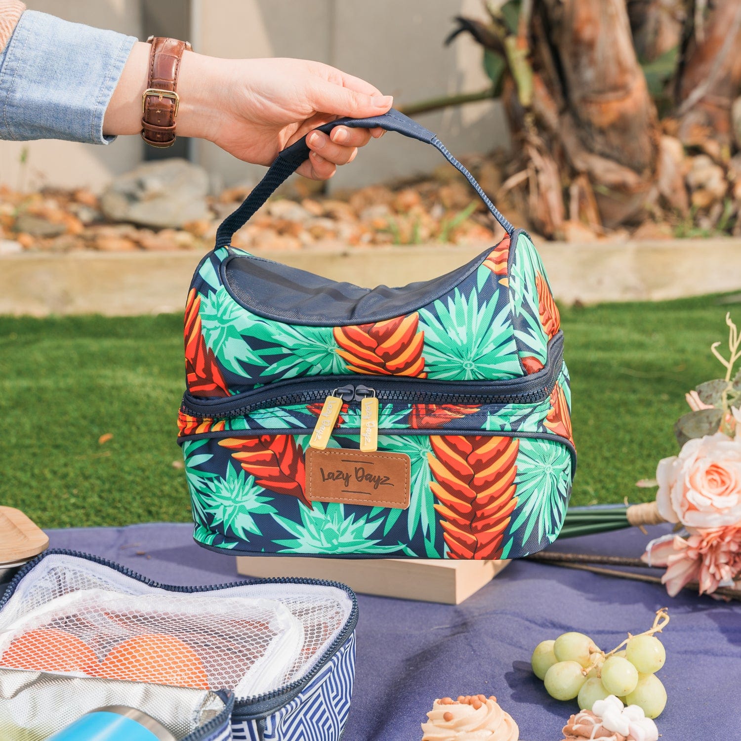 Lazy Dayz Insulated Deluxe Lunch Cooler Mossman - 02