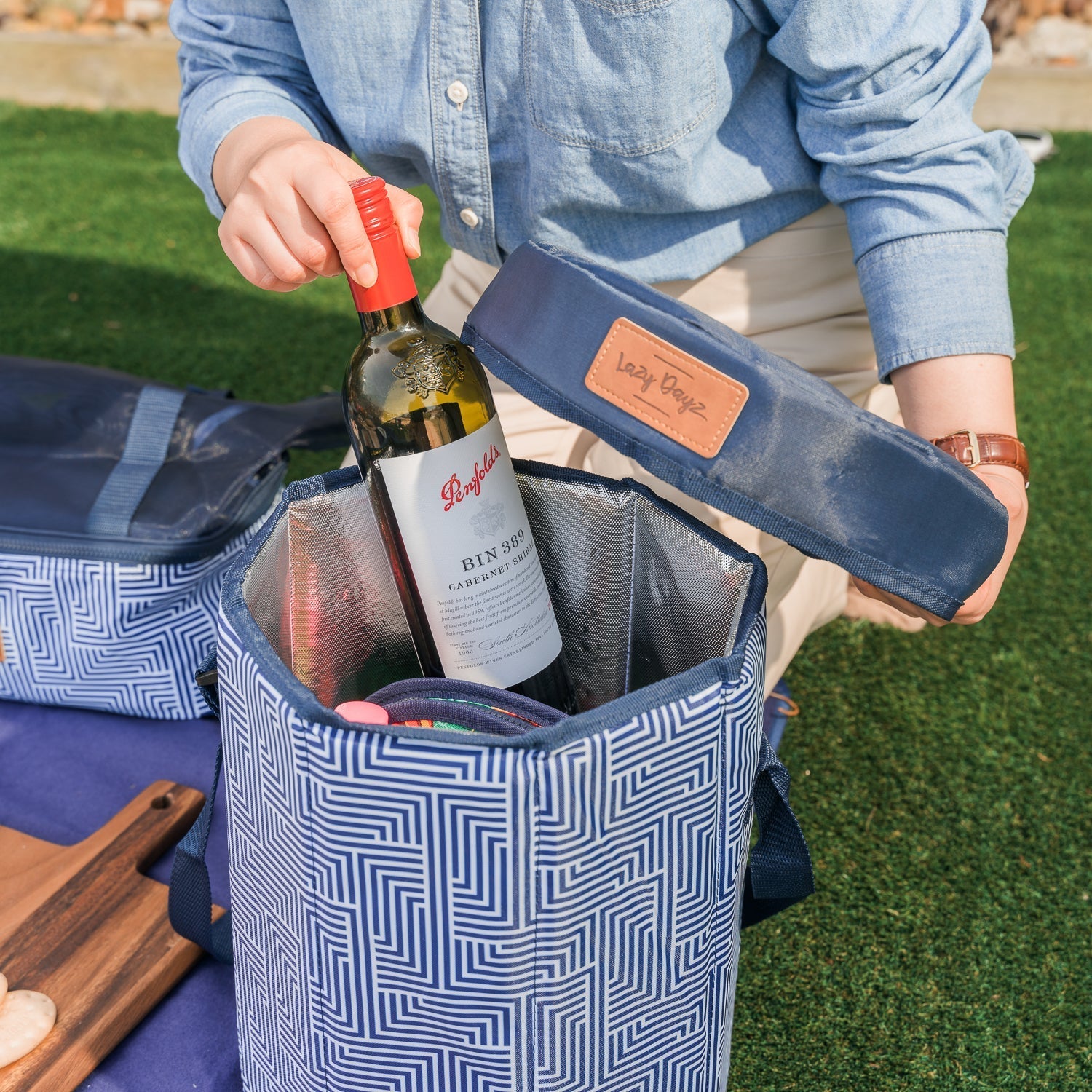 Lazy Dayz Insulated Cooler Stool Makena - 06