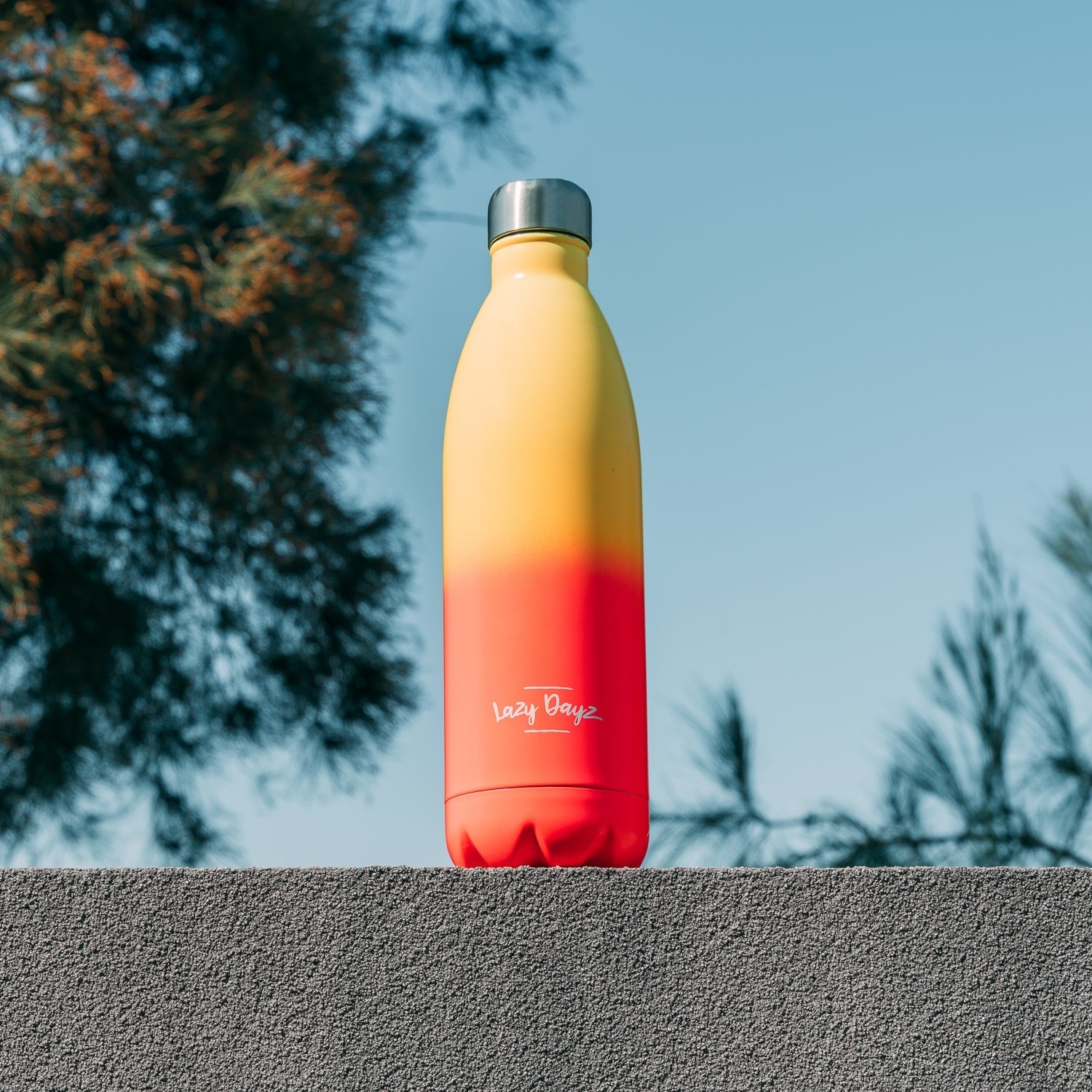 500Ml Double Wall Stainless Steel Daily Drink Bottle Yellow - 01