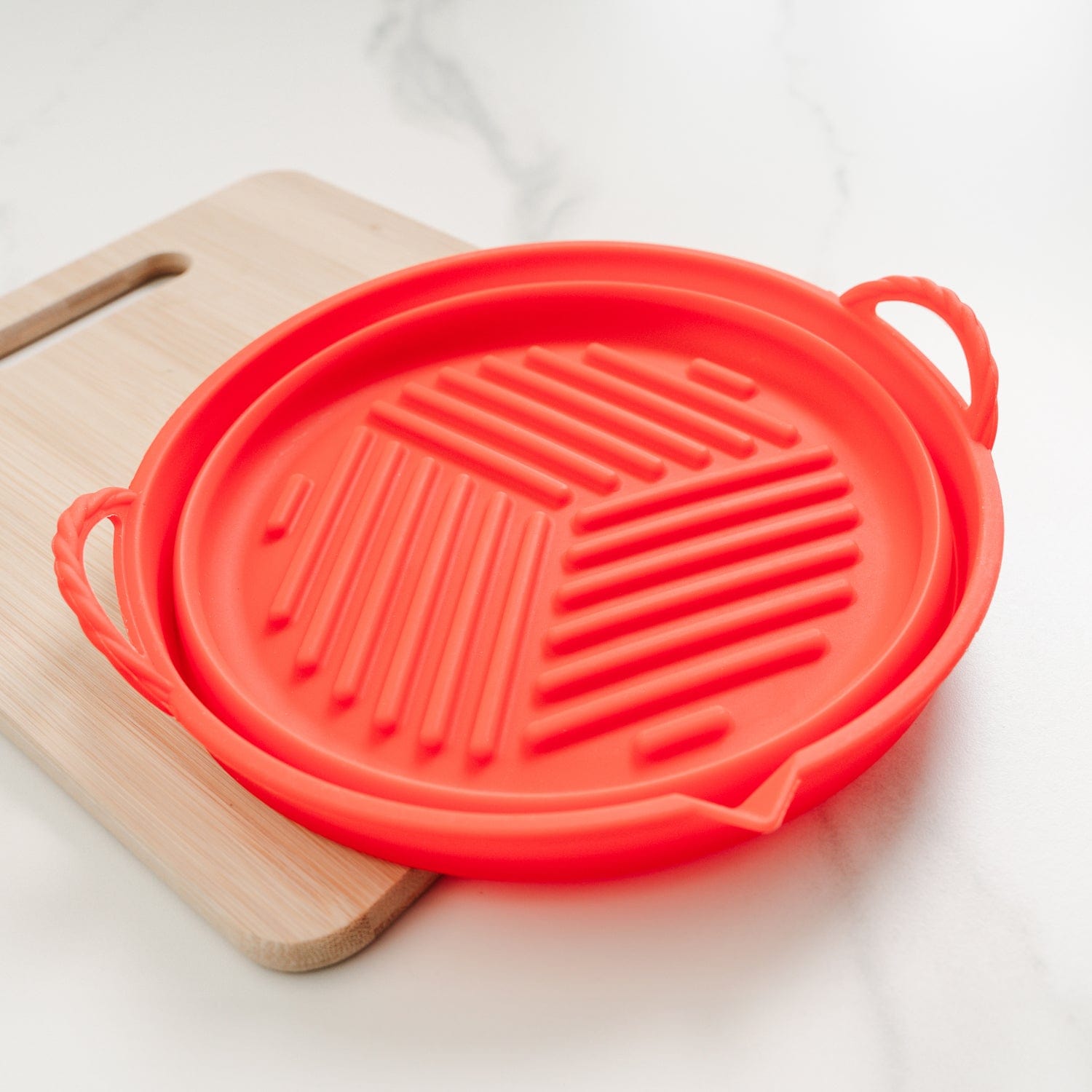 Collapsible Silicone Air Fryer Oven Microwave Liner Round - 01