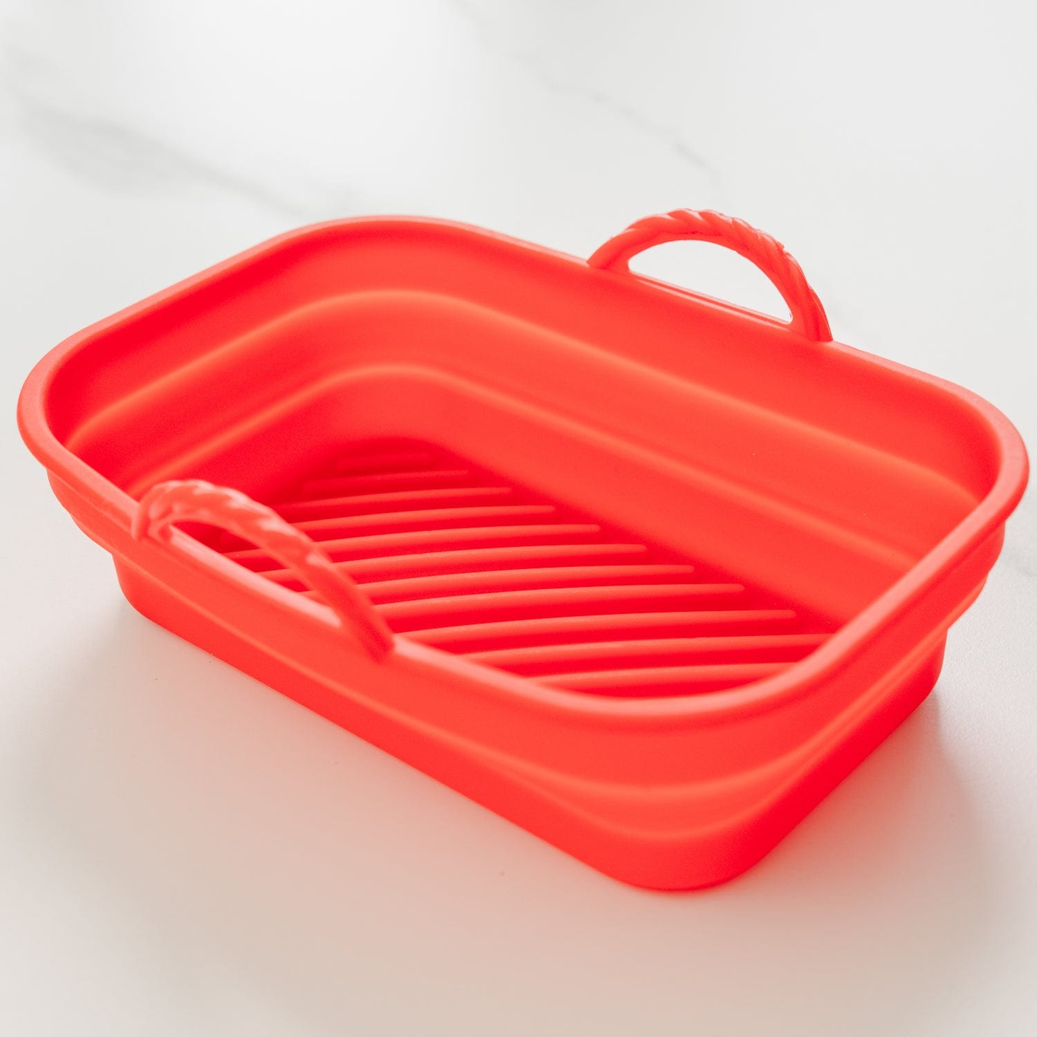 Collapsible Silicone Air Fryer Oven Microwave Liner Rectangle - 01