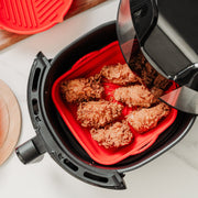 Collapsible Silicone Air Fryer Oven Microwave Liner Square - 02