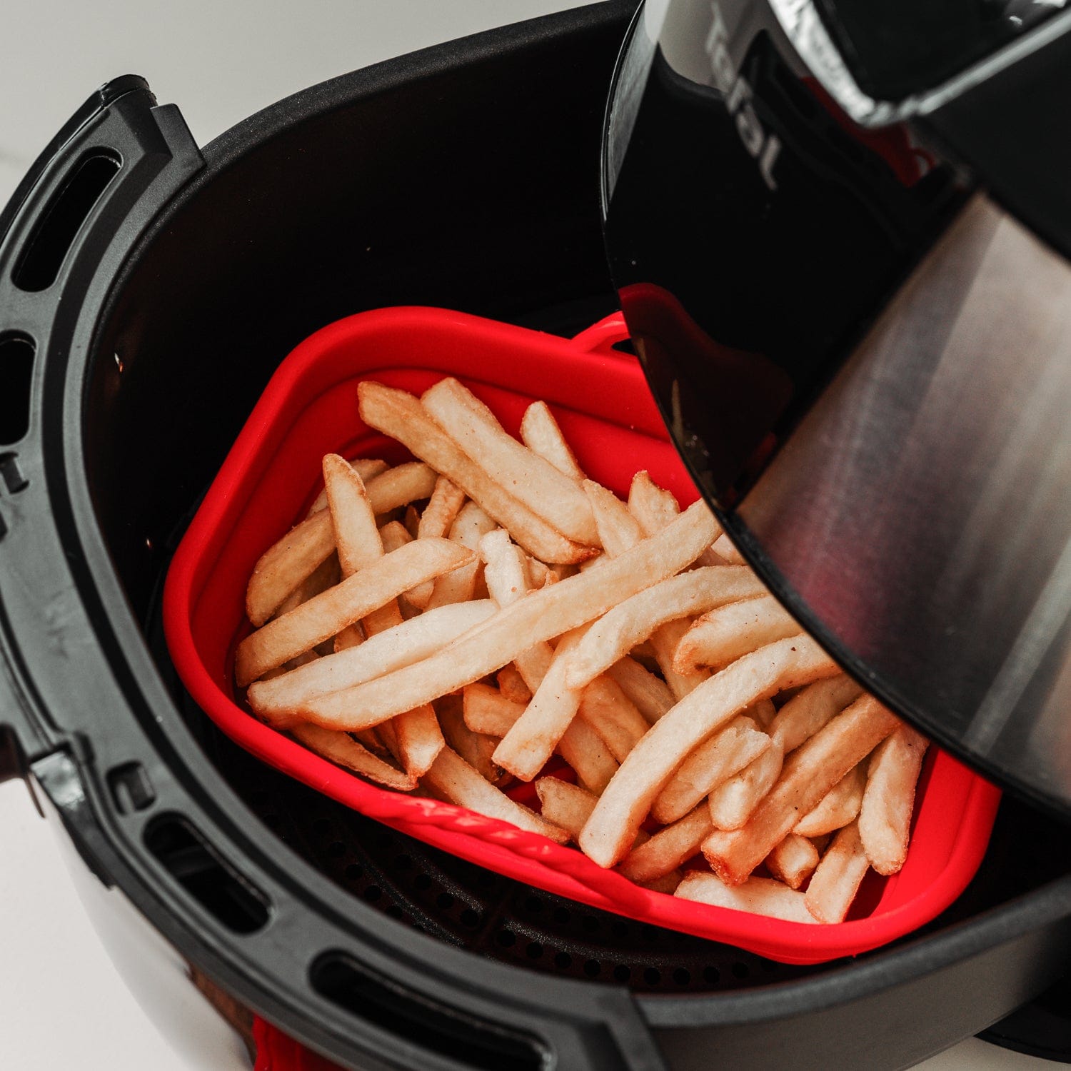 Collapsible Silicone Air Fryer Oven Microwave Liner Rectangle - 03