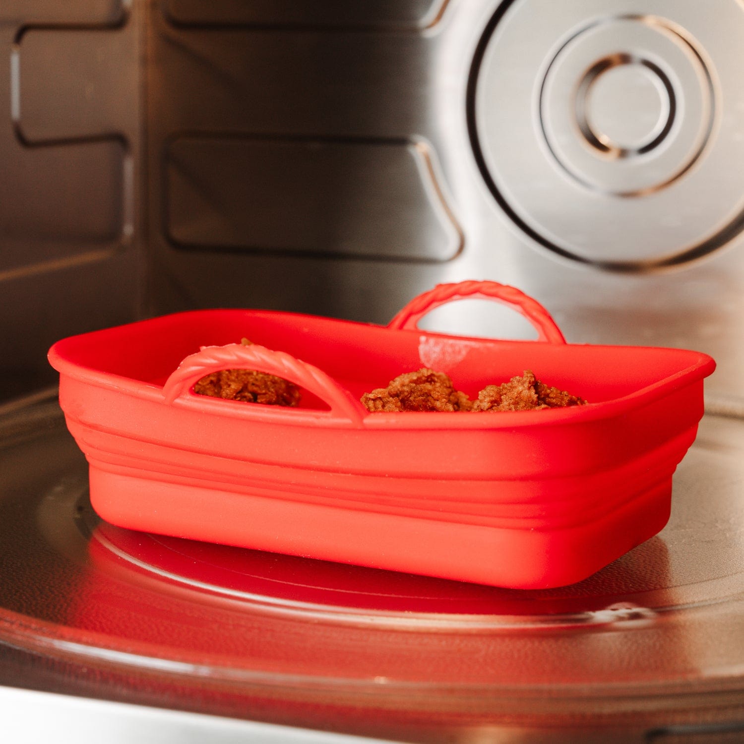 Collapsible Silicone Air Fryer Oven Microwave Liner Rectangle - 09