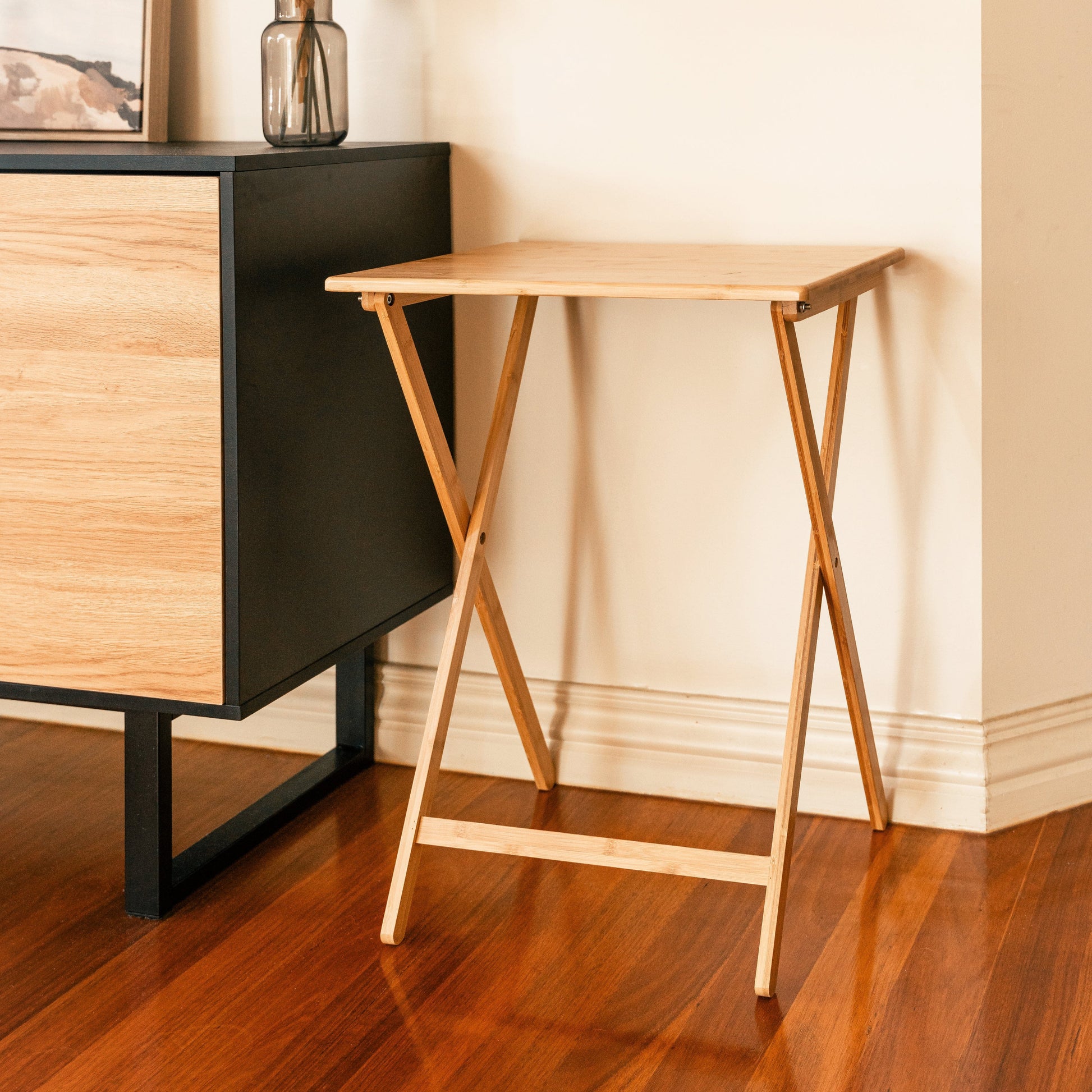 Bamboo Folding Laptop Tray Snack Table - 06