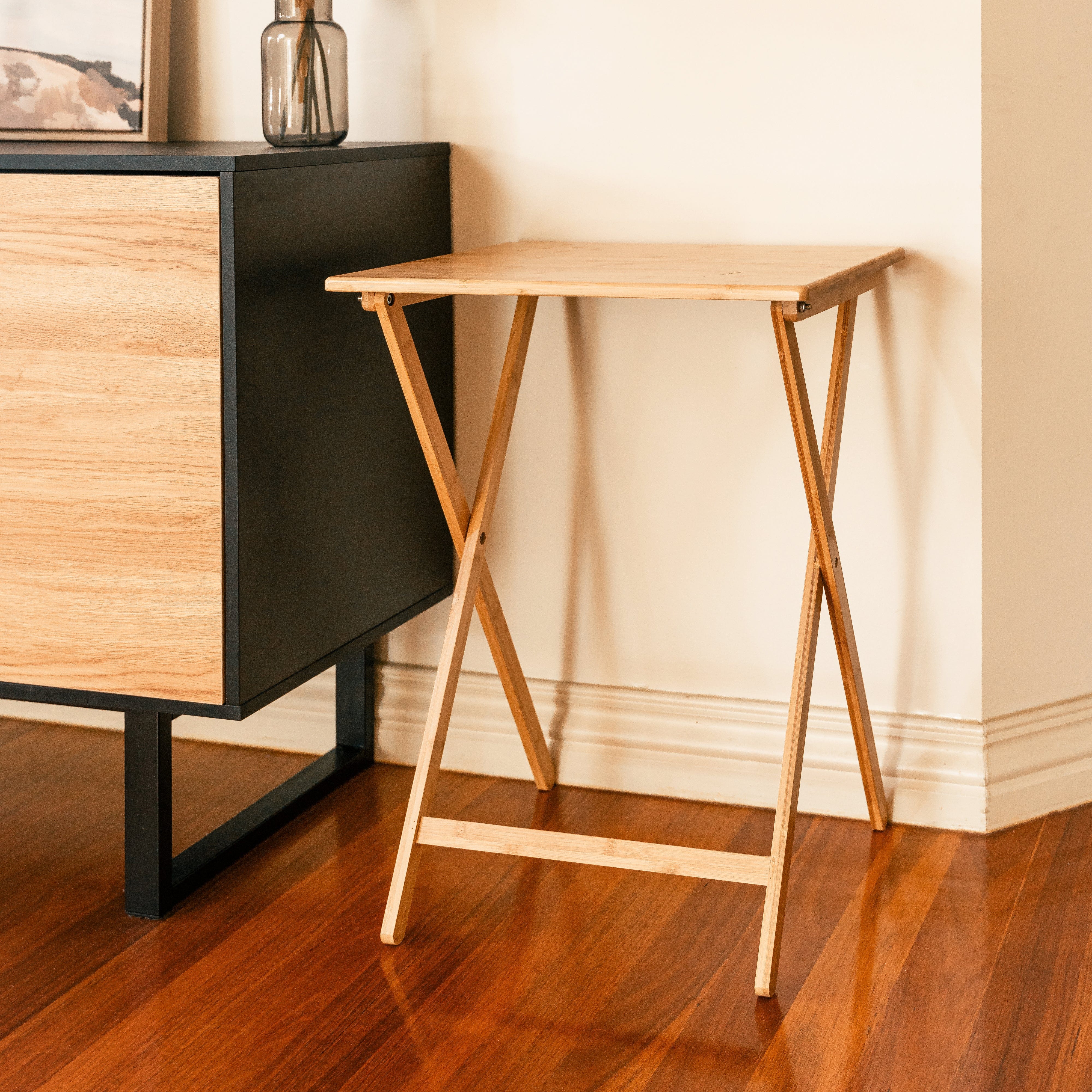 Bamboo Folding Laptop Tray Snack Table - 06