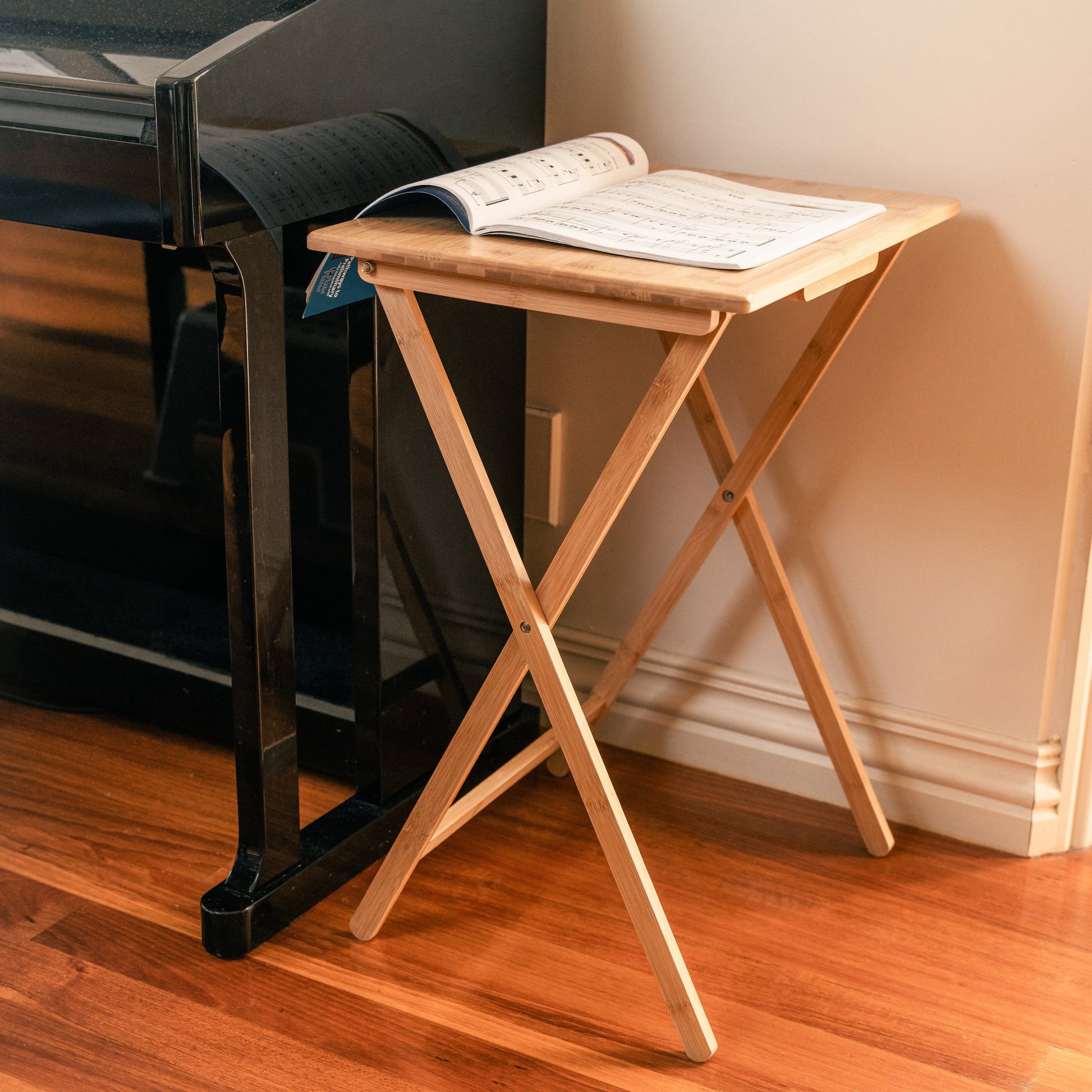 Bamboo Folding Laptop Tray Snack Table - 08