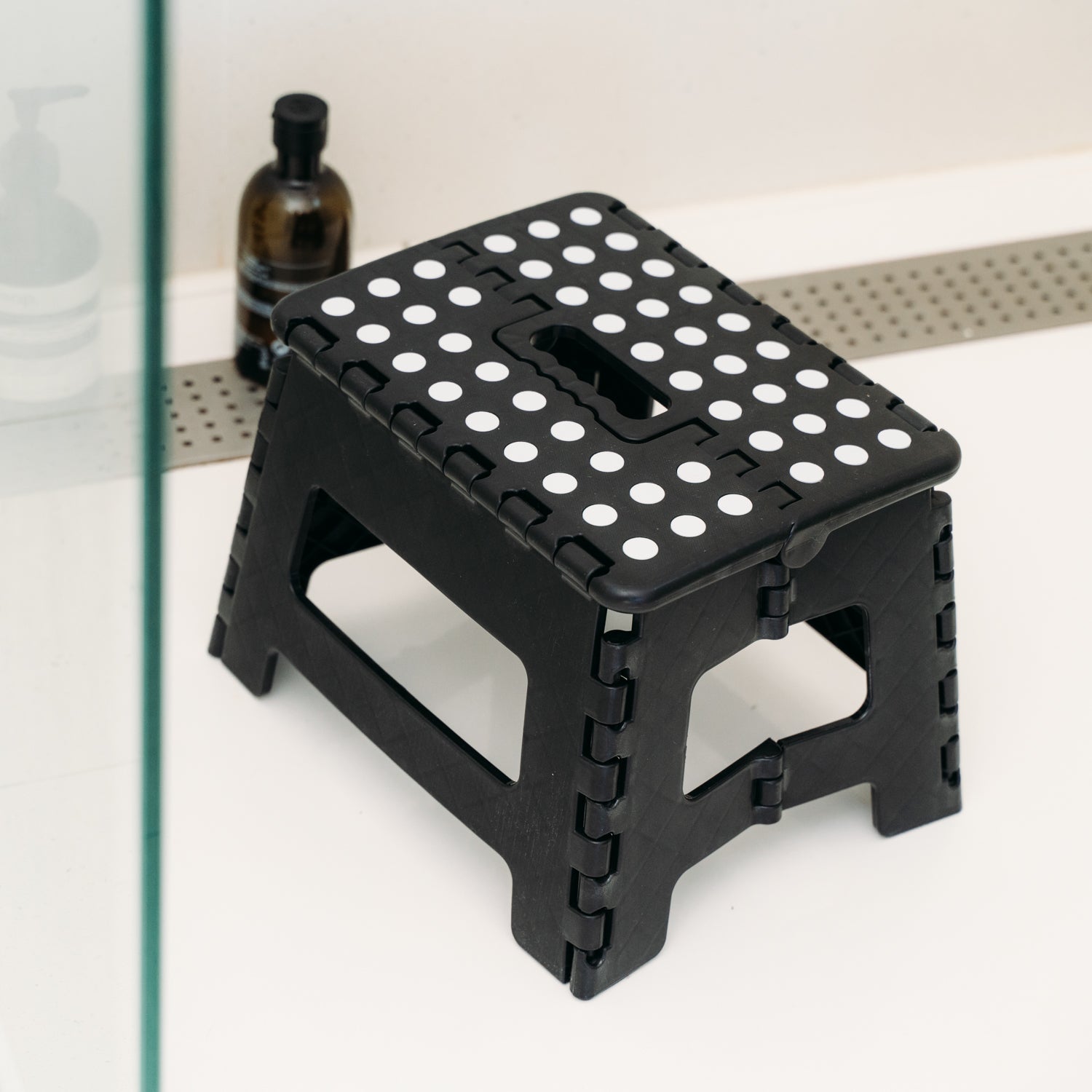 Stool Portable Plastic Foldable Chair Outdoor Bathroom Kitchen Adult Kids Black - 08