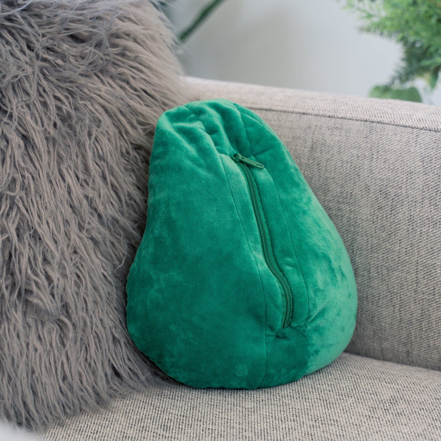 Two Way Reversible Microfibre Travel Pillow Avocado - 09