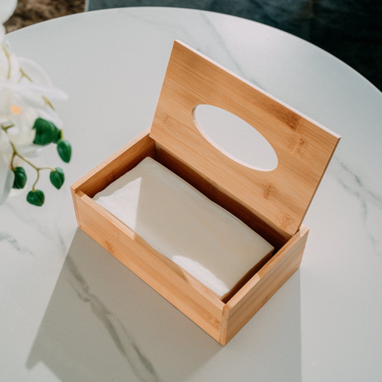 Bamboo Tissue Box - 02