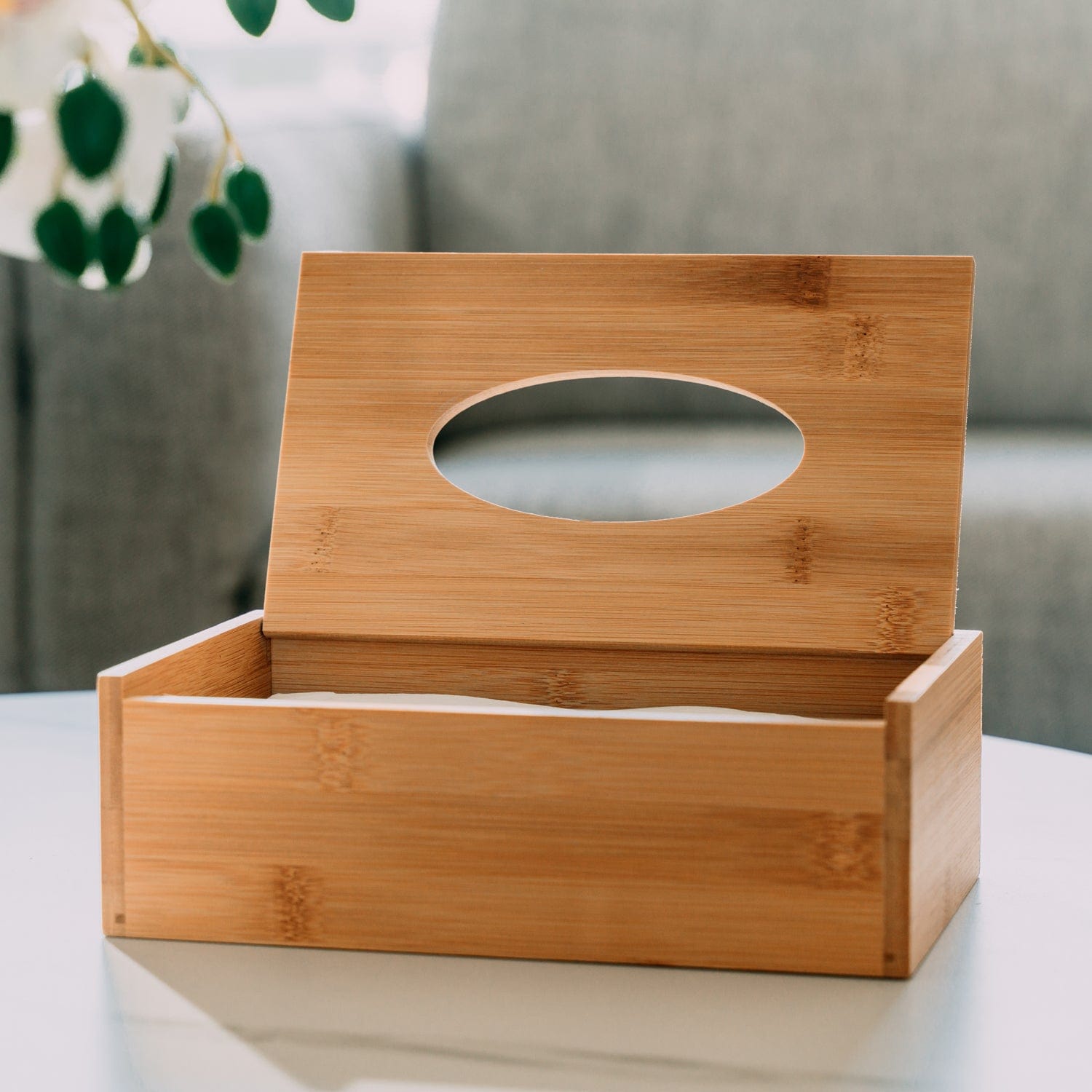 Bamboo Tissue Box - 03